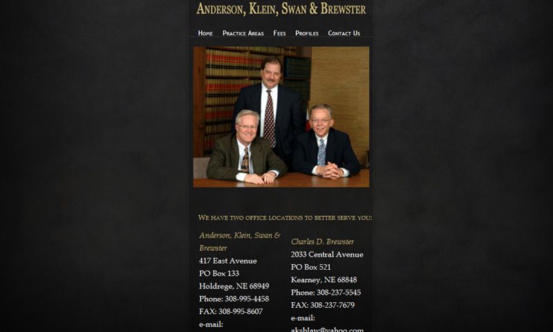 Anderson, Klein, Swan & Brewster - Kearney, NE 2009