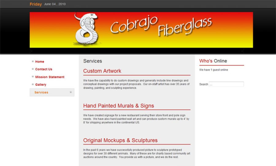 Cobrajo Fiberglass Reproductions - Kearney, NE - 2006