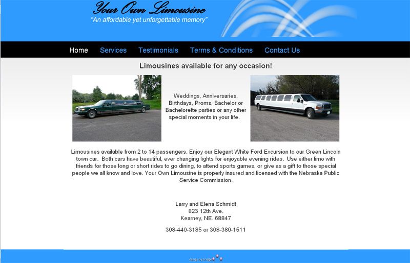 Your Own Limo - Kearney, NE 2010